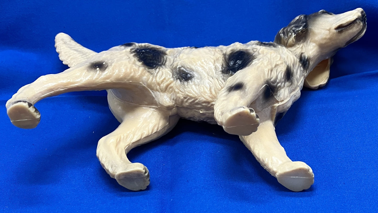 Vintage Dog Figurine Hard Plastic, English Setter