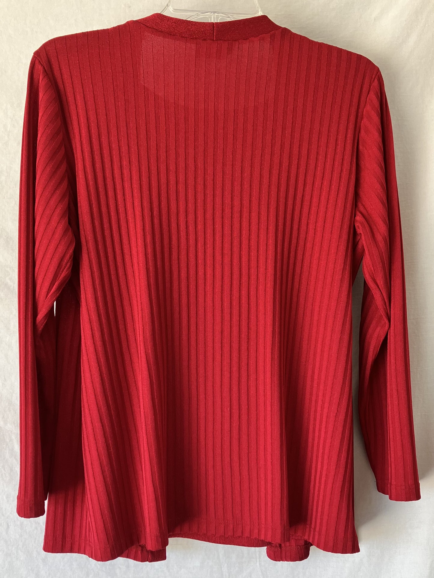 Notations Sweater/Blouse-1 piece with Chain Red, Size Med