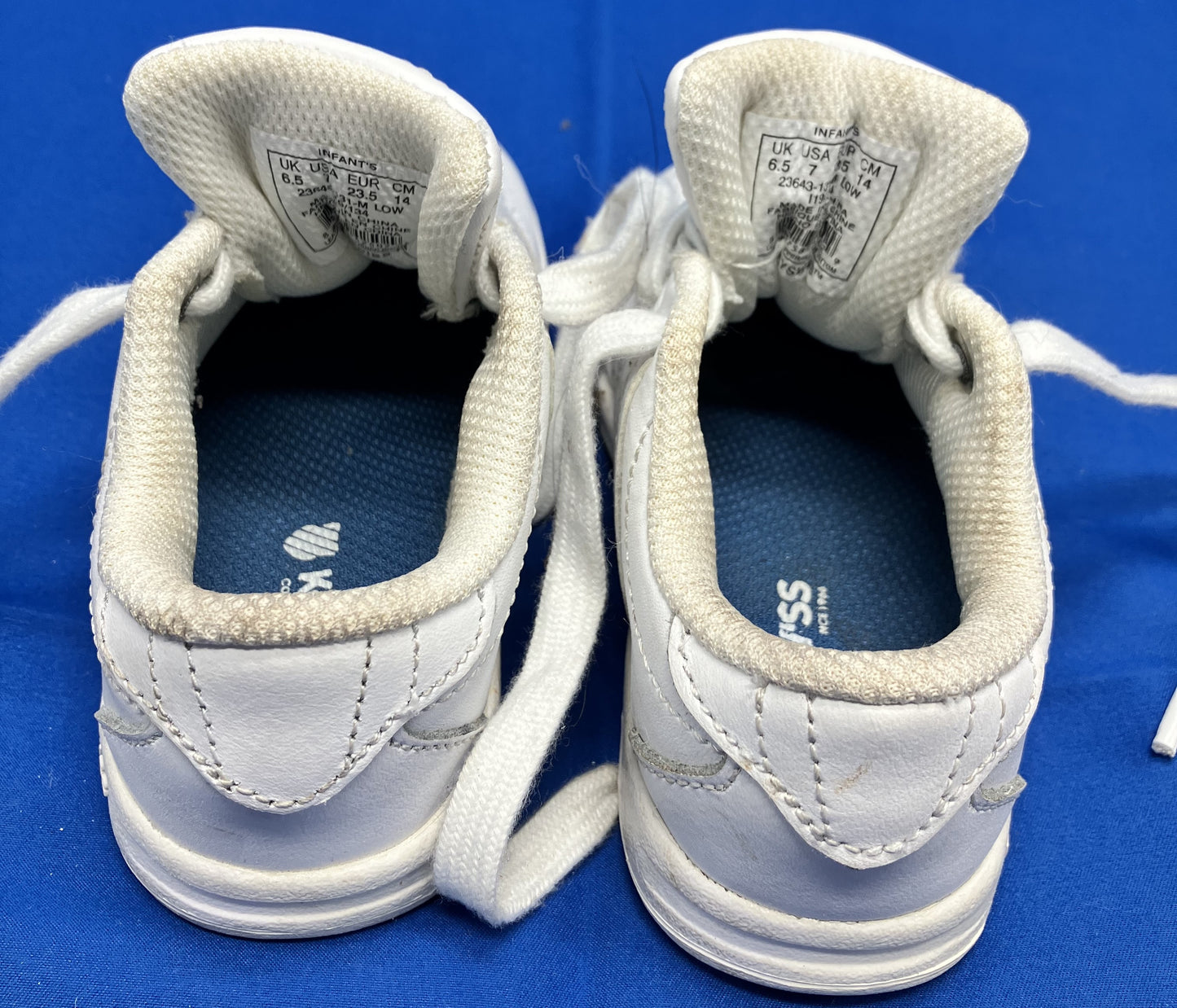 K-Swiss Toddler Tennis/Athletic shoes U.S. size 7 White