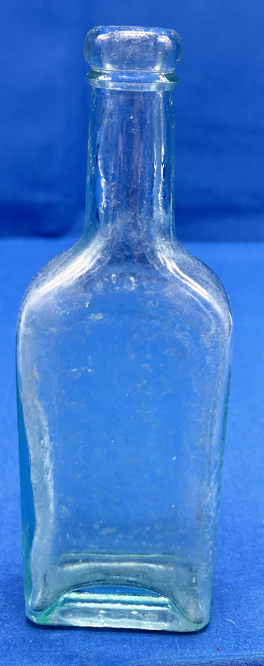 Antique Embossed Glass Bottle Charles H Fletcher's Castoria