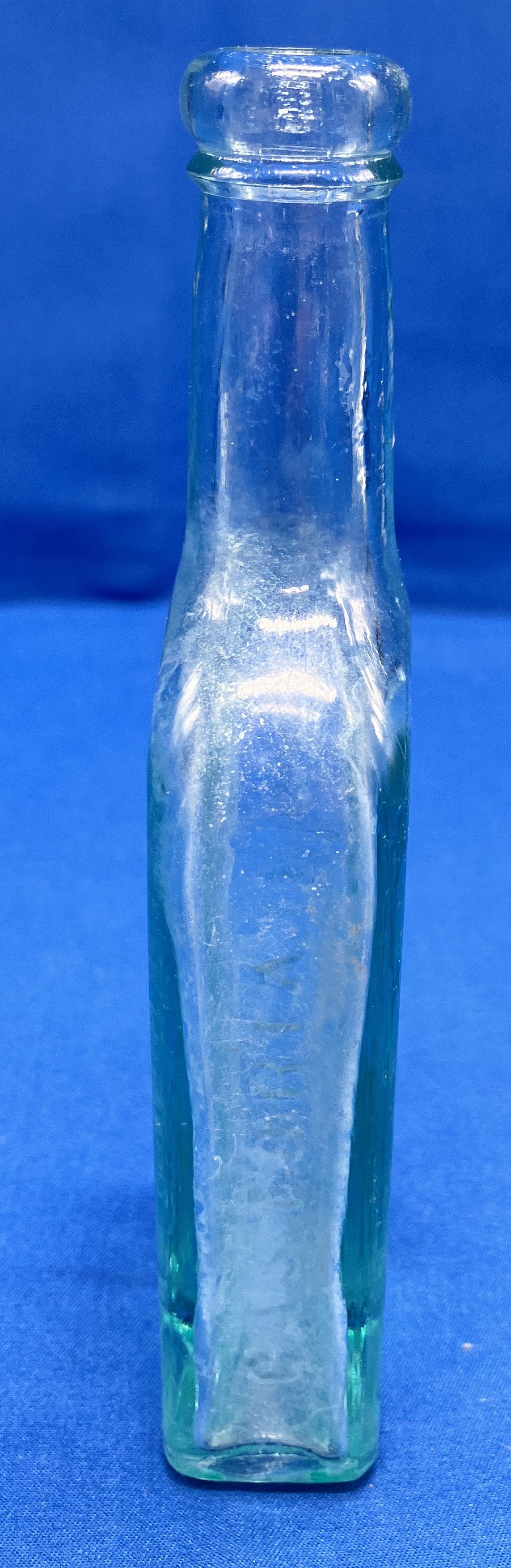 Antique Embossed Glass Bottle Charles H Fletcher's Castoria