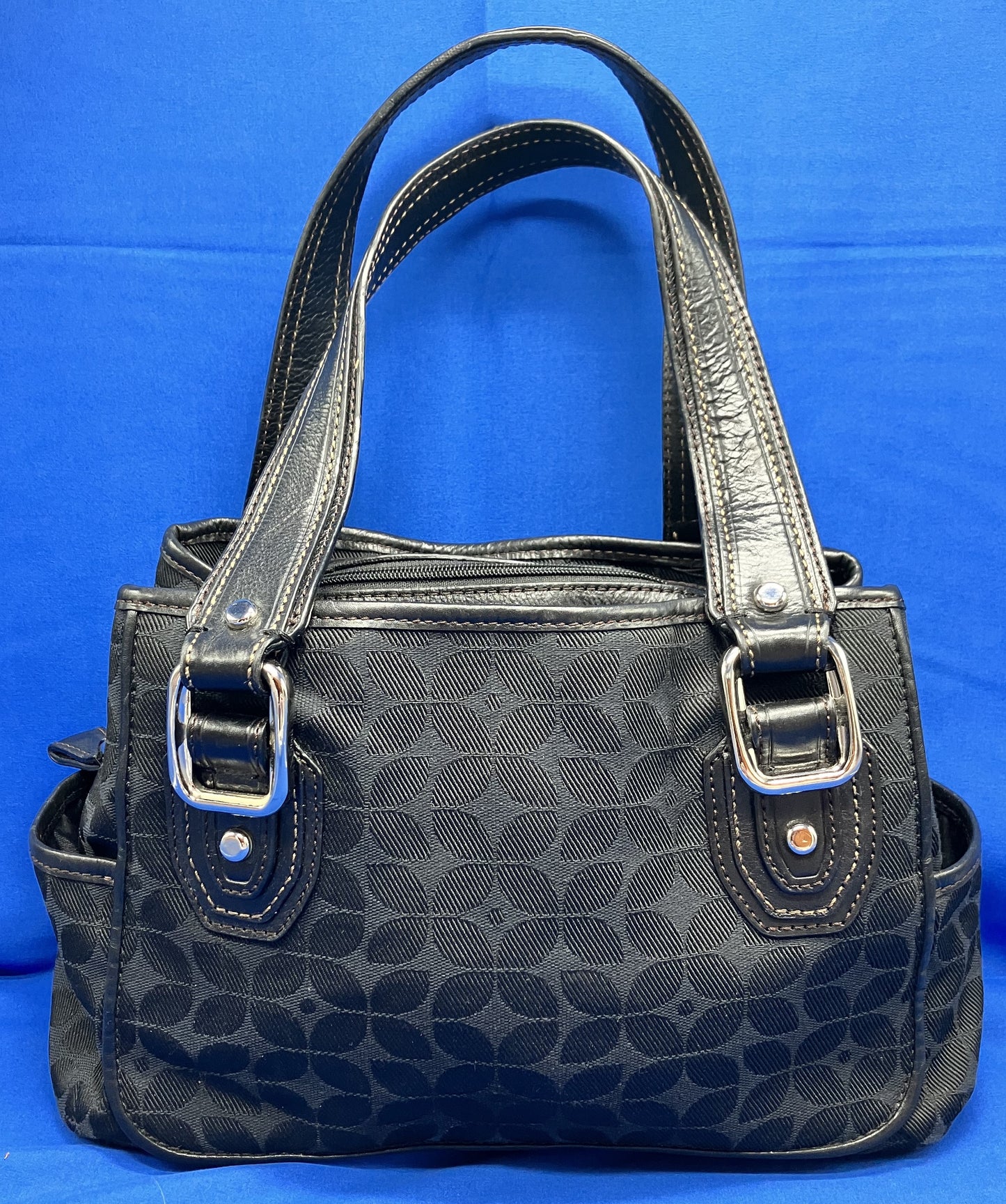 Fossil Satchel Purse Handbag Black ZB2730