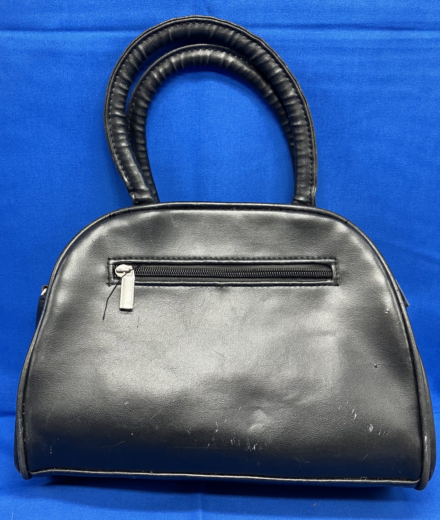 Black Purse Handbag Satchel KMQ Collection Preowned