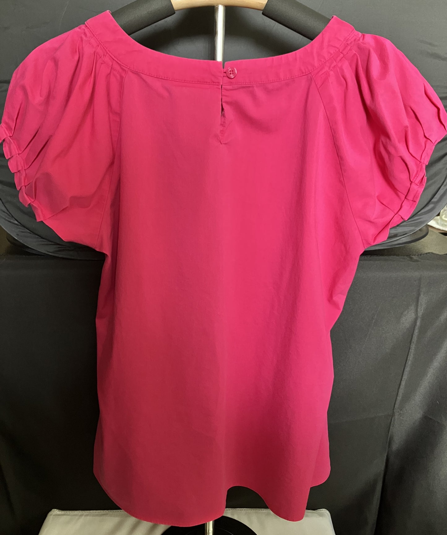 Pink Blouse with Ruffled Sleeves By Worthington Medium